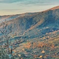 The typical landscape of Tascany region, center of Italy Royalty Free Stock Photo