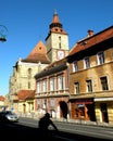 Typical lanscape in Brasov, Transilvania Royalty Free Stock Photo