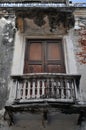 Typical Latin-American Colonial Balcony in Cartagena Colombia