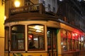 Typical Lisbon electric tram