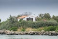 Typical little house on Rhone River bank. Camargue Park