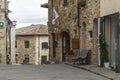 Typical local wine store near center castle in Castellina