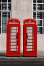 Typical London Phone Box Royalty Free Stock Photo