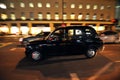 Typical London taxi on the streets of England`s capital