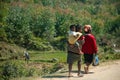 Typical Madagascar landscape view