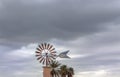 Typical Majorcan windmill, Mallorca island, Spain