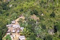 Typical malgasy village - african hut Royalty Free Stock Photo