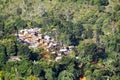 Typical malgasy village - african hut Royalty Free Stock Photo