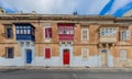 Typical Maltese balconies (gallarija) in Sliema, Mal