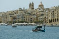 Typical maltese boat in Birgu