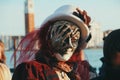 typical mask of the Venice carnival Royalty Free Stock Photo