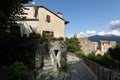 Corte Old Town, Rue Balthazar Arrighi, Corse, France Royalty Free Stock Photo