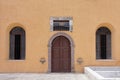 Typical Mexican Yellow Facade Royalty Free Stock Photo