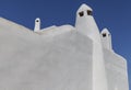 Aegean Chimneys. Isolated Image