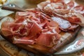 Typical mix italian salami Royalty Free Stock Photo