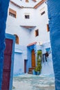 Typical Moroccan architecture in Chefchaouen, Blue city in Morocco Royalty Free Stock Photo