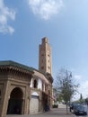 Typical Morroco Mosque in daylight broken cloud