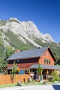 Typical mountain inn in Canadian Rockies Royalty Free Stock Photo