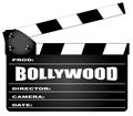 Bollywood Clapperboard Over A White Background