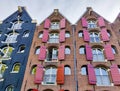 Typical narrow Amsterdam houses