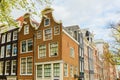 Typical narrow residential houses in Amsterdam, Netherlands Royalty Free Stock Photo