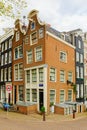 Typical narrow residential houses in Amsterdam, Netherlands Royalty Free Stock Photo