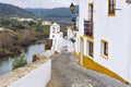 Typical narrow street in the ancient town of Mertola, Alentejo R