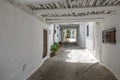 Typical narrow street with plantpots in Capileira