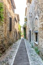 Typical narrow street in Saint Paul de Vence, France Royalty Free Stock Photo