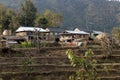 Typical Nepali village from Jhargaun Gorkha Nepal