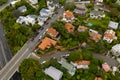 Typical New Zealand Neighborhood, Aerial View Of Kelburn Royalty Free Stock Photo