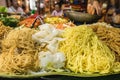 Typical noodles from Thailand. Thai street food