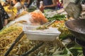 Typical noodles from Thailand. Thai street food