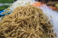 Typical noodles from Thailand. Thai street food