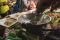 Typical noodles from Thailand. Thai street food