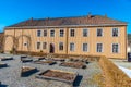 Typical norwegian architecture in the urban section of the Trondelag folk museum in Trondheim, Norway Royalty Free Stock Photo