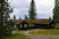 Typical norwegian holiday house, hytte