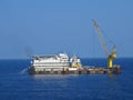 A typical Offshore Accommodation and Work Barge in the Oil and Gas industry. Offshore Accommodation Barge to serve as an offshore.