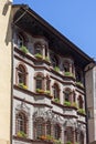 A typical old building in Brixen, South Tyrol Royalty Free Stock Photo