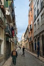 Typical old buildings in the centre of Lisbon, Portugal Royalty Free Stock Photo