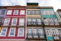 The typical old colorful buildings of the city of Porto in Portugal Royalty Free Stock Photo