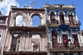 Typical old Havana architecture Royalty Free Stock Photo