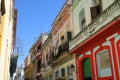 Balcony with wet clothes in Havana, Cuba Royalty Free Stock Photo