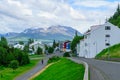 Typical old houses, in Akureyri Royalty Free Stock Photo