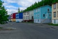 Typical old houses, in Akureyri Royalty Free Stock Photo