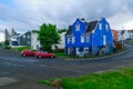 Typical old houses, in Akureyri Royalty Free Stock Photo