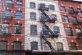 Typical old houses in Tribeca, NYC, USA