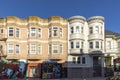 typical old houses and street scene in Cole street downtown San Francisco Royalty Free Stock Photo