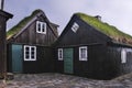 Typical old houses on Tinganes in the old town of TÃÂ³rshavn of the Faroe Islands.