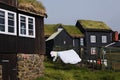 Typical old houses on Tinganes in the old town of TÃÂ³rshavn of the Faroe Islands.